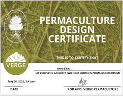 permaculture certificate course